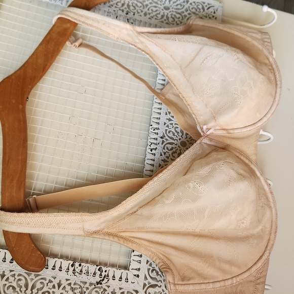 Cacique 44DD Modern lace bra Tan - Picture 3 of 15